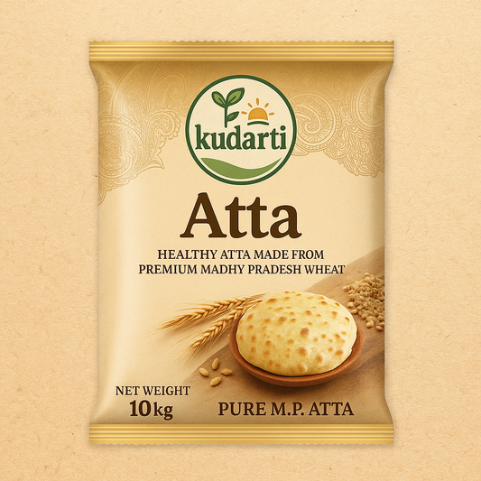 0% Maida, 100% M.P. Chakki Atta - 10kg